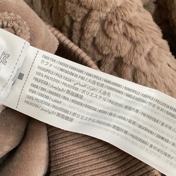 Abercrombie Kids Faux Fur Bomber Jacket - Picture 6 of 7